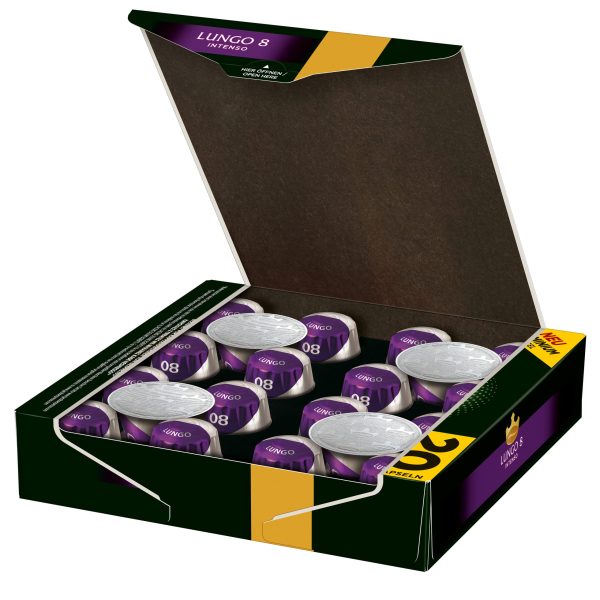 کپسول قهوه جاکوبز مدل لانگو اینتنسو 8 | Jacobs Lungo Intenso | بسته ۲۰ عددی