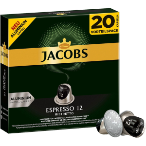 کپسول قهوه جاکوبز مدل اسپرسو ریستریتو 12 | Jacobs Espresso Ristretto | بسته ۲۰ عددی