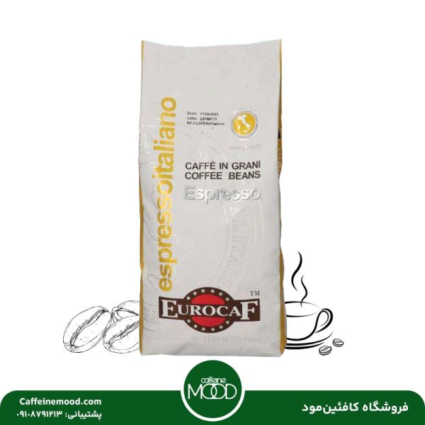 دان قهوه یوروکف مدل اسپرسو ایتالیانو 1 کیلویی 70% روبوستا | Eurocaf Espresso Italiano Coffee