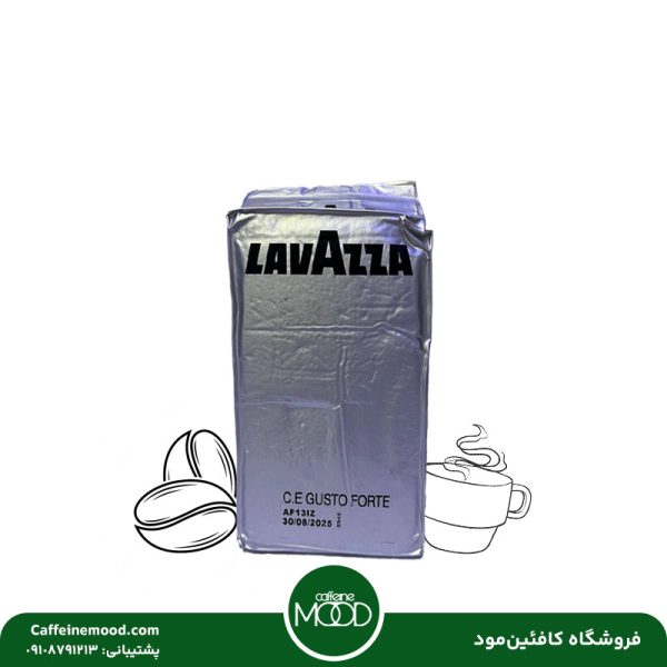 قهوه لاوازا مدل کرما ای گوستو فورته (لاوازا نقره‌ ای) 250 گرمی | Lavazza Crema E Gusto Forte Coffee