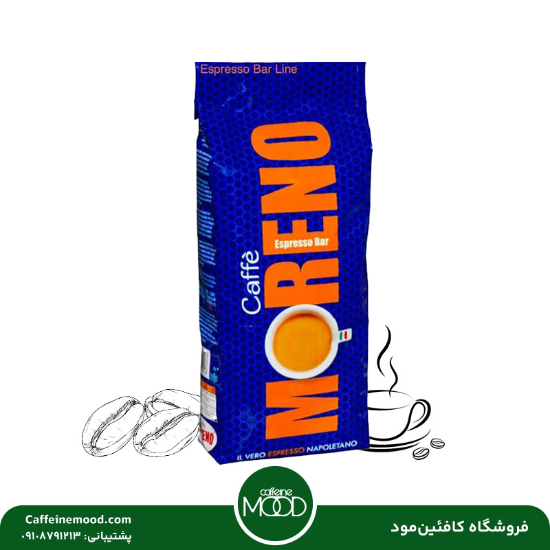 Moreno-Espresso-Bar-Coffee.jpg دان قهوه مورنو اسپرسوبار 1 کیلویی | Moreno Espresso Bar Coffee - Image 1
