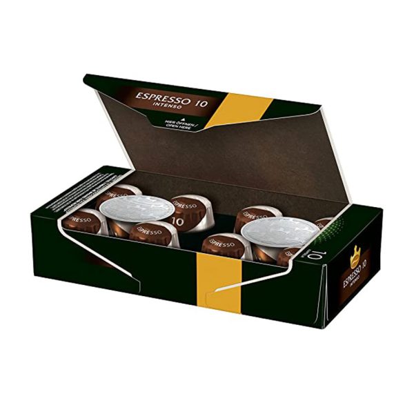 کپسول قهوه جاکوبز مدل اسپرسو اینتنسو Jacobs Espresso Intenso | 10 | بسته 10 عددی
