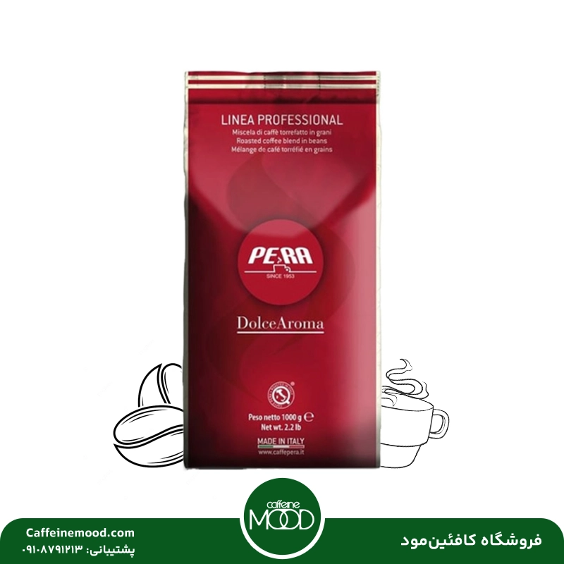 pera-dolce-aroma-copy.webp دان قهوه پرا قرمز مدل دولچه آروما 1 کیلویی 85% روبوستا | Pera Dolce Aroma Coffee - Image 1
